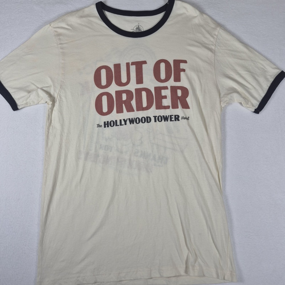 Disney Parks T-Shirt Mens Large Twilight Zone Tower of Terror "Out of Order"